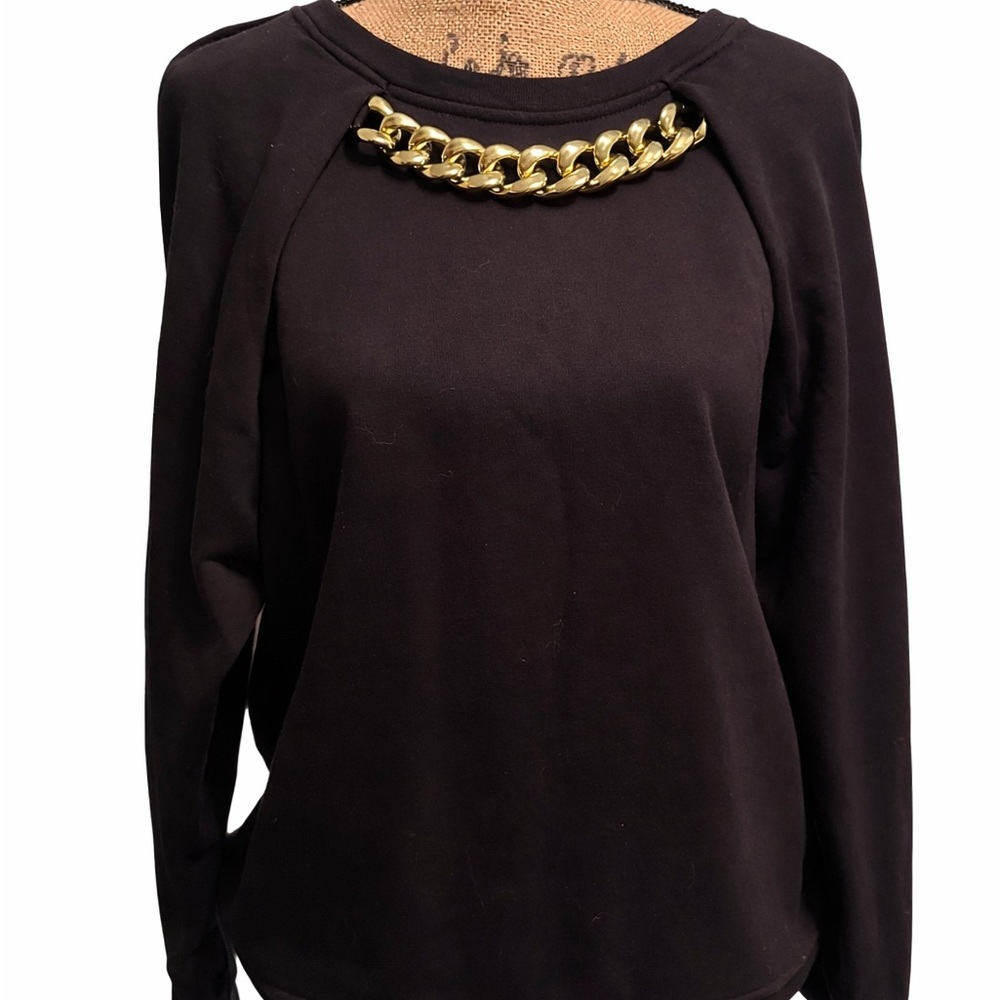IMPERIAL Designer Sweatshirt with Removable Chain Accent